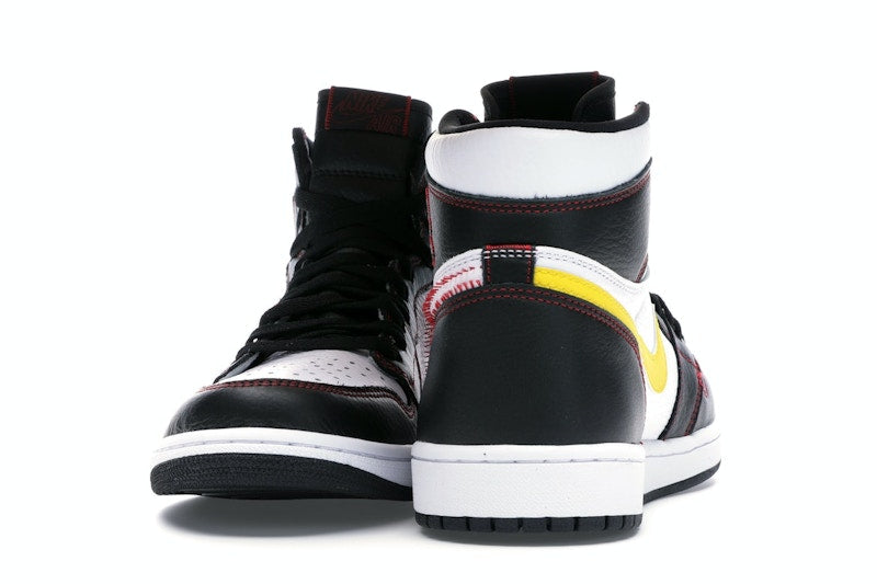 Jordan 1 Retro High Defiant White Black Gym Red