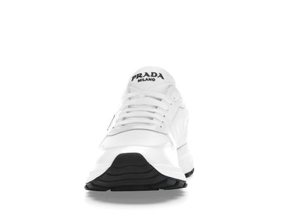 Prada PRAX 01 Sneakers Re-Nylon Brushed Leather White Black