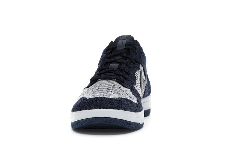 Nike Dunk Low Flyknit College Navy Pure Platinum