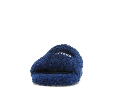 Balenciaga Furry Slide Blue