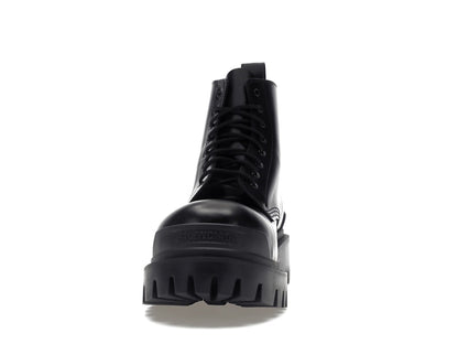 Balenciaga Strike 20mm Lace Up Boot Black
