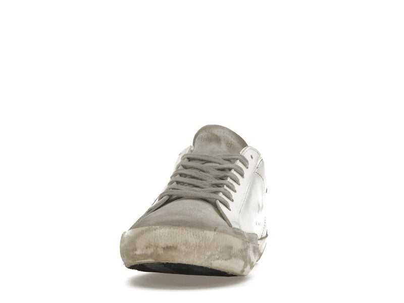 Golden Goose Super-Star White Elecctric Blue Silver