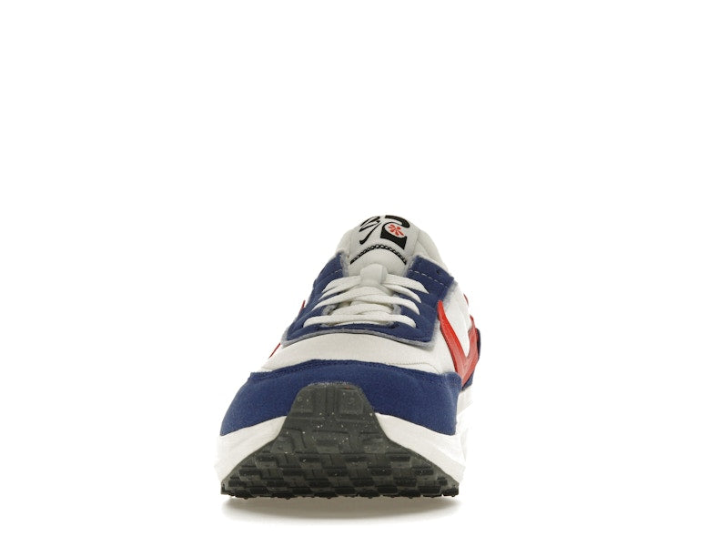 Nike Waffle Debut Swoosh Habanero Red Old Royal