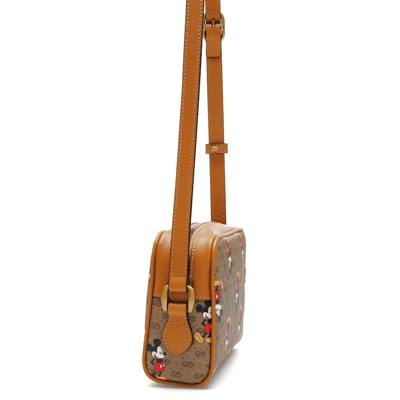 Gucci x Disney Mickey Mouse Crossbody Bag Brown
