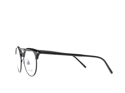 Saint Laurent Round-Frame Acetate Optical Frames Black Black Transparent (SL233F-30002729-001)