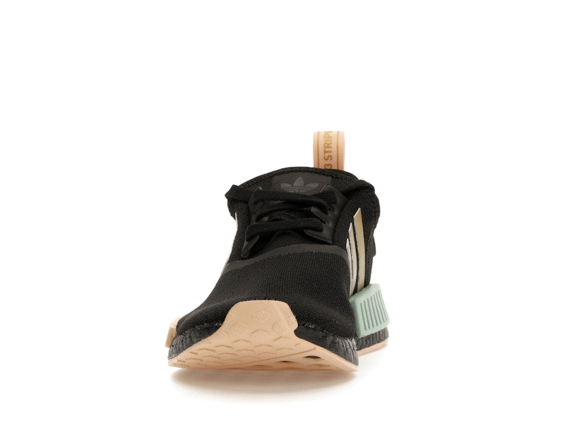 adidas NMD R1 Black Gold Metallic Halo Amber (Women's)