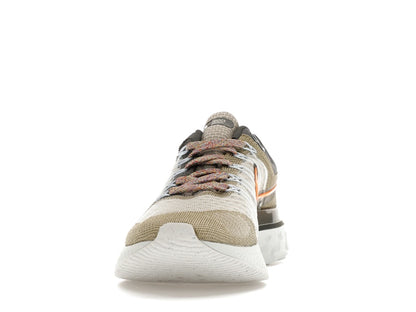 Nike React Infinity Run Flyknit 2 Light Bone Grey Orange
