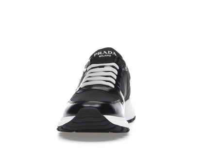Prada PRAX 01 Sneakers Re-Nylon Brushed Leather Black White
