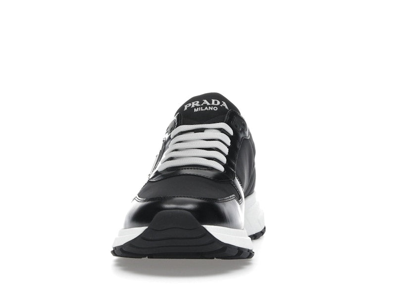 Prada PRAX 01 Sneakers Re-Nylon Brushed Leather Black White
