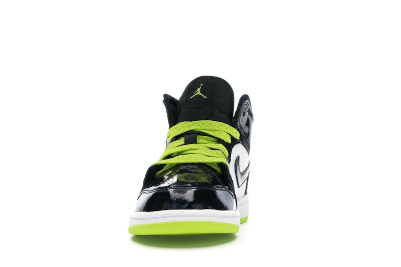 Jordan 1 Mid Black Cyber Mystic Green (PS)