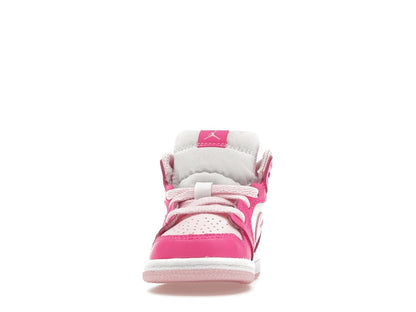 Jordan 1 Mid White Fierce Pink (TD)