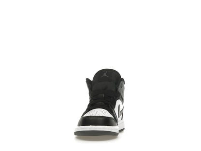 Jordan 1 Mid Black White Iron Grey (PS)