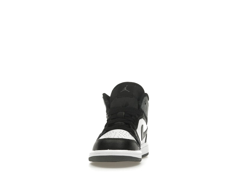 Jordan 1 Mid Black White Iron Grey (PS)