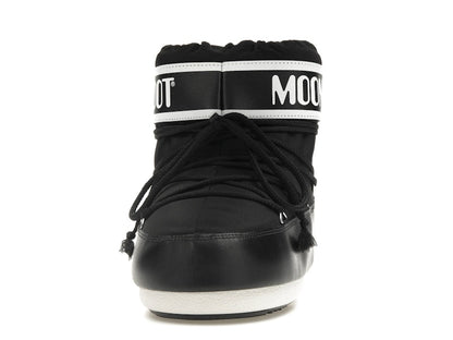 Moon Boot Icon Low Nylon Boot Black White