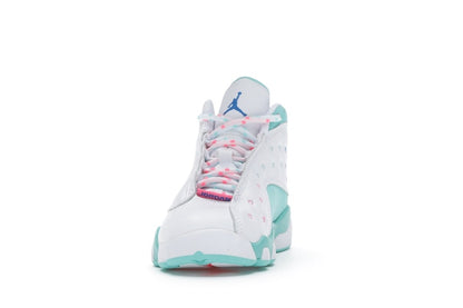 Jordan 13 Retro White Soar Green Pink (PS)