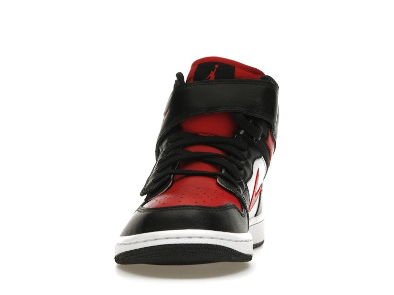 Jordan 1 High FlyEase Black White Fire Red