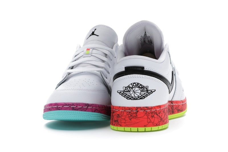 Jordan 1 Low Multi-Color Midsoles White (GS)