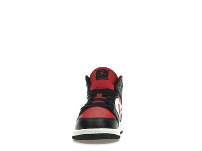 Jordan 1 Mid Black Fire Red (PS)