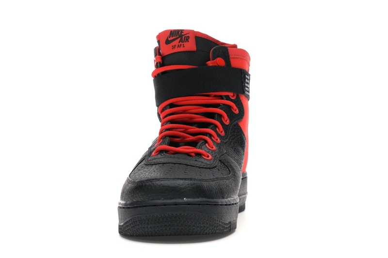 Nike SF Air Force 1 Mid Habanero Red Black