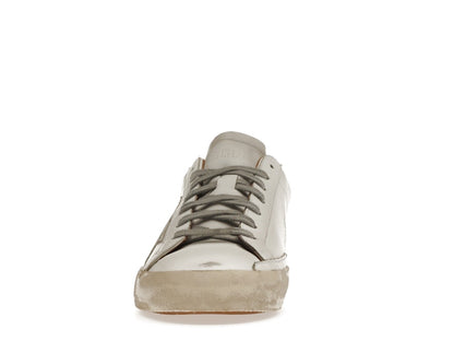 Golden Goose Super-Star White Vacchetta Tan Grey Suede Patch