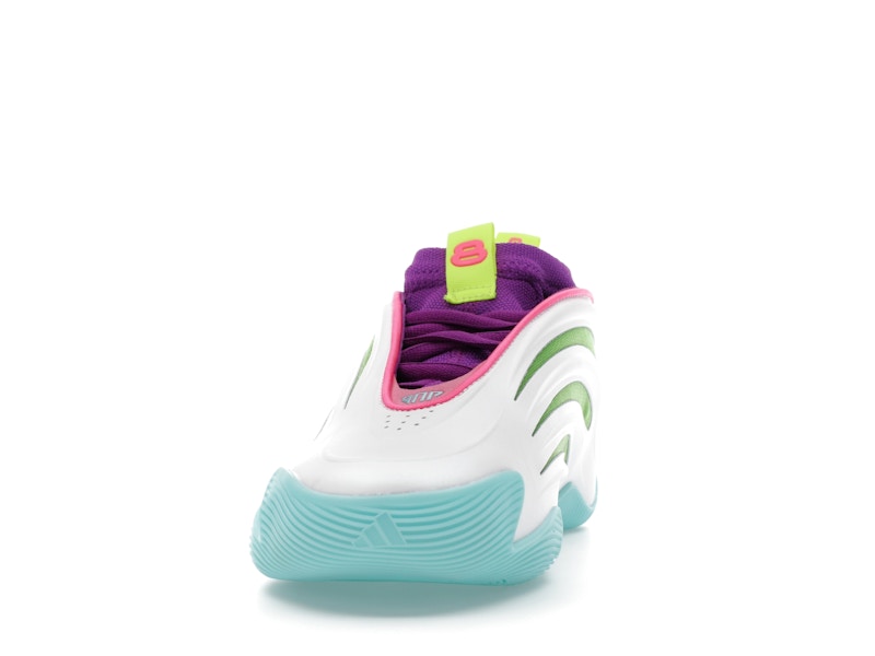 adidas Harden Vol. 9 Jalen Williams White Lucid Lime Pink