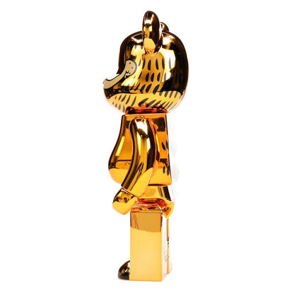 Bearbrick Garfield 100% & 400% Set Gold Chrome Ver.