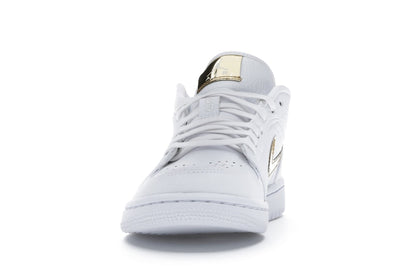 Jordan 1 Low White Metallic Gold (Women's)