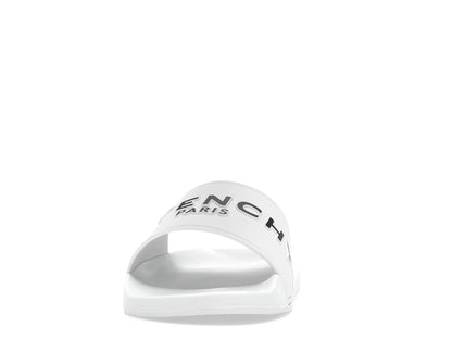 Givenchy Paris Flat Sandals White Black