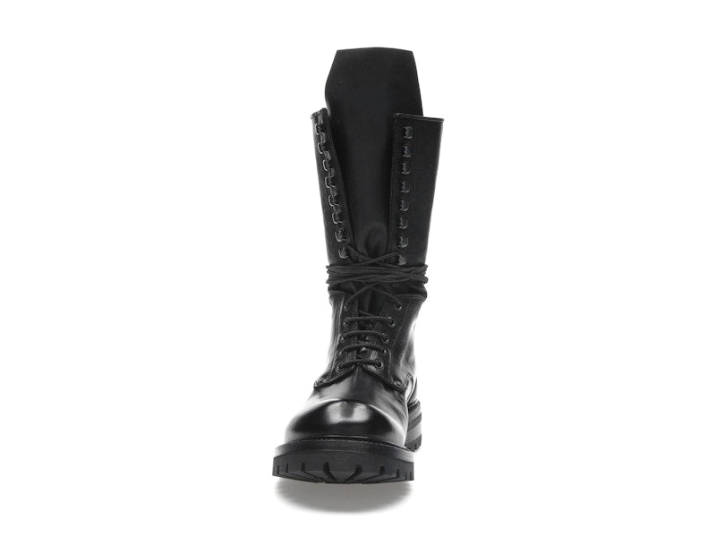Rick Owens Army Laced Boot Black