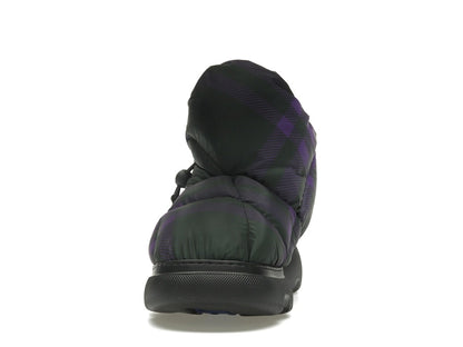 Burberry Check Pillow Boot Black Purple (Women's)