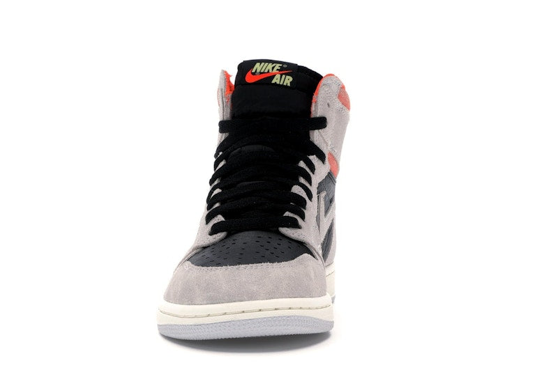 Jordan 1 Retro High Neutral Grey Hyper Crimson