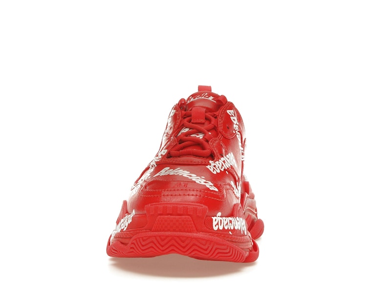 Balenciaga Triple S All Over Tomato Red White