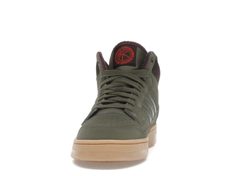 adidas Rapid Court Mid Winterized Olive Strata Shadow Brown Gum