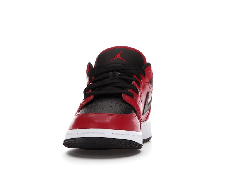 Jordan 1 Low Gym Red Black Pebbled (GS)