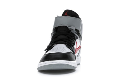 Jordan 1 High FlyEase Black Particle Grey Gym Red