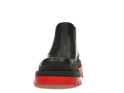 Bottega Veneta Tire Ankle Chelsea Boot Black Red (Women's)