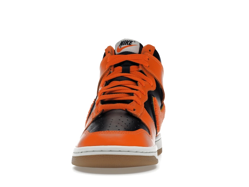 Nike Dunk High Retro Chenille Swoosh Safety Orange