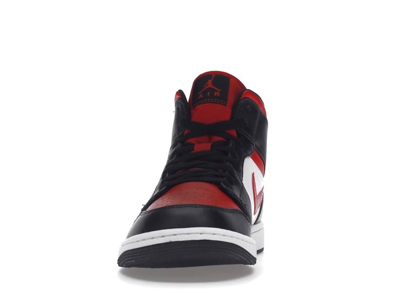 Jordan 1 Mid White Black Red (2022)