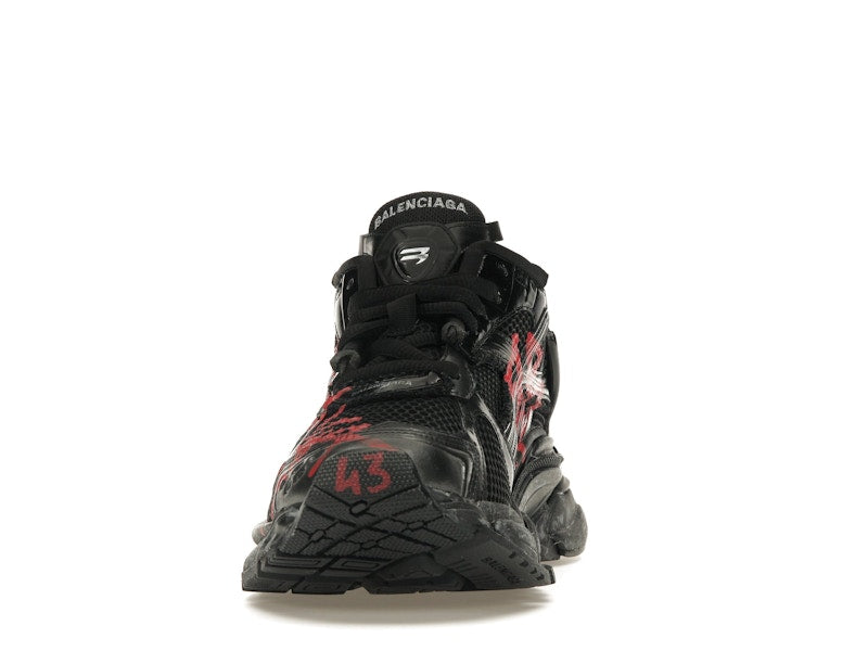 Balenciaga Runner Graffiti Black Red