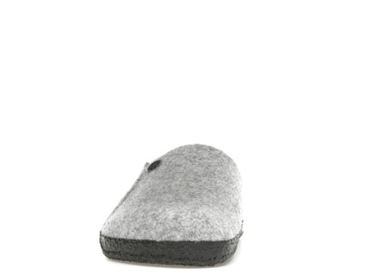 Birkenstock Zermatt Shearling Clog Wool Felt Light Gray