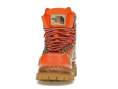 Gucci x The North Face Canvas Leather Boot Beige Orange (Women's)