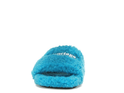 Balenciaga Furry Slide Sky Blue