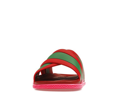 Gucci Web Slide Pink Rubber (Women's)