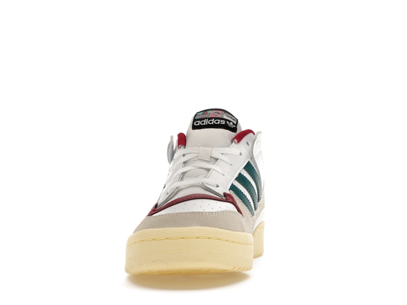 adidas Forum Low White Teal Burgundy