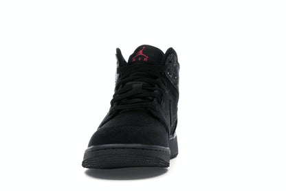 Jordan 1 Mid Black Rush Pink White Splatter (GS)