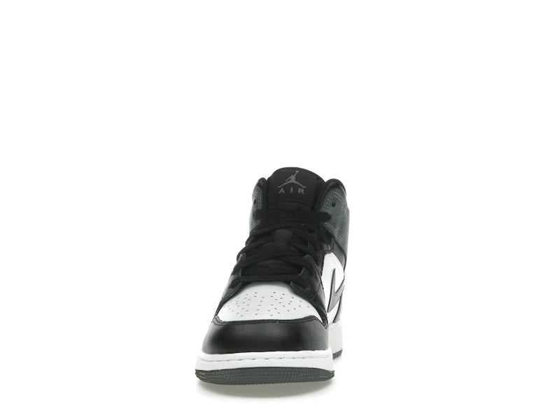 Jordan 1 Mid Black White Iron Grey (GS)
