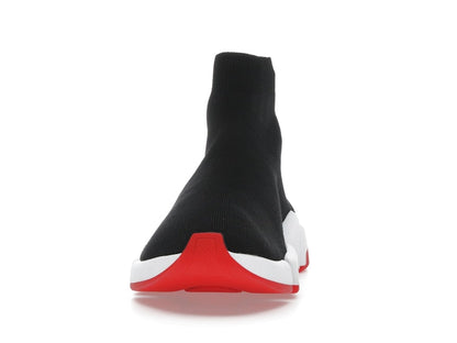 Balenciaga Speed 2.0 Recycled Knit Black White Red Sole