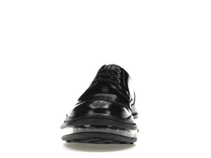 Prada Lace-Up Derby Black Brushed Leather
