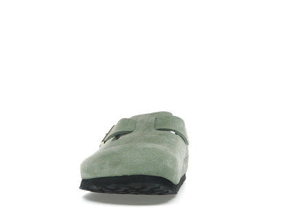 Birkenstock Boston Soft Footbed Suede Green Tea (Narrow Fit)