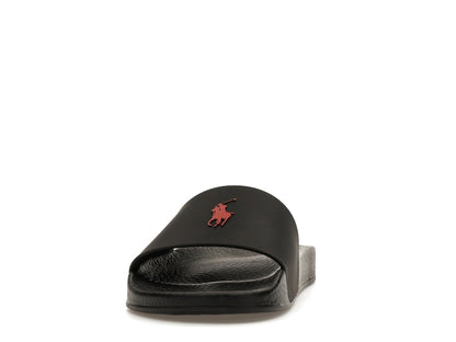 Polo Ralph Lauren Signature Pony Slide Black Red